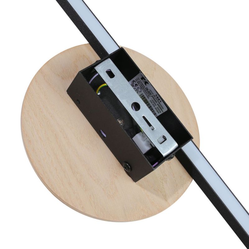 Kinkiet TK-Lighting Java Ii Black Wood 1 dyskretne światło - 1szt.
