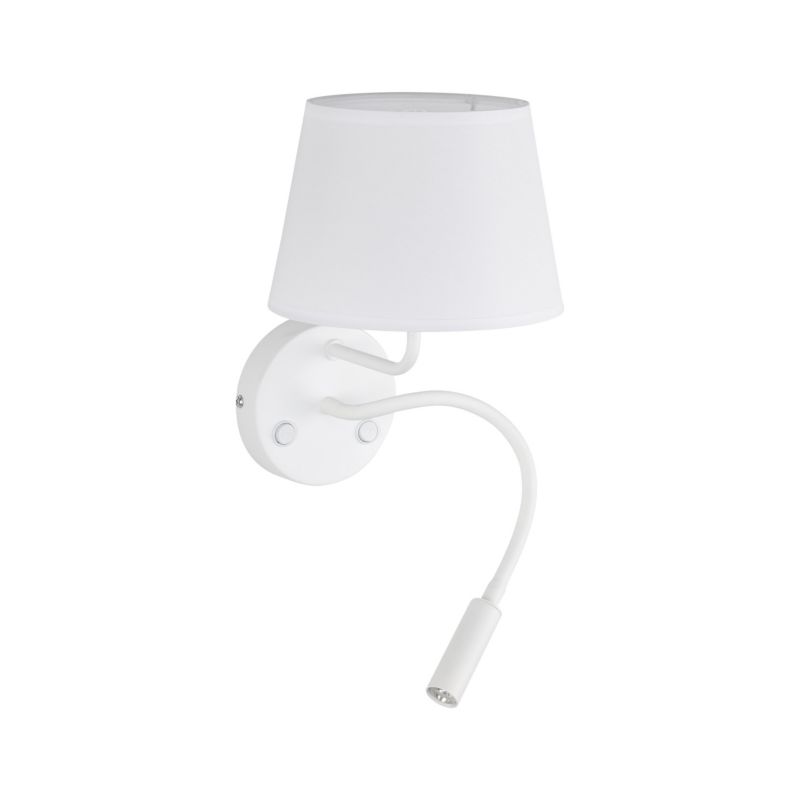 Kinkiet TK Lighting Maja biały 2 źródła E27 + G9 do czytania nad łóżko -1szt.