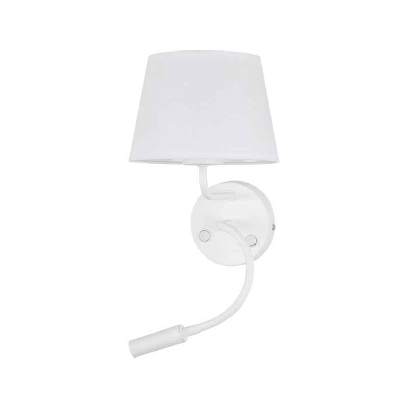 Kinkiet TK Lighting Maja biały 2 źródła E27 + G9 do czytania nad łóżko -1szt.