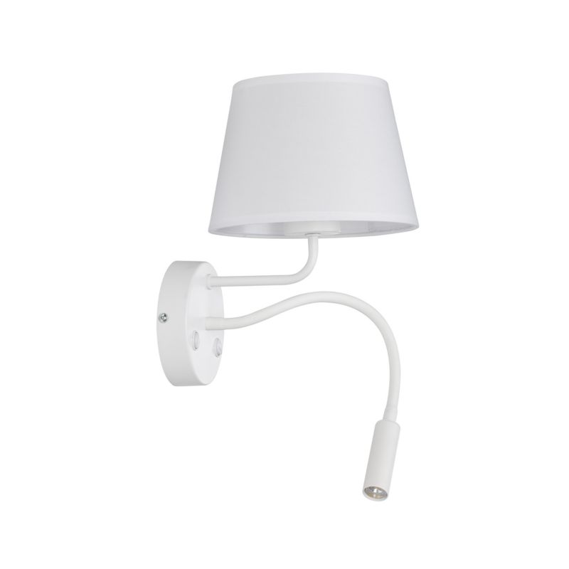 Kinkiet TK Lighting Maja biały 2 źródła E27 + G9 do czytania nad łóżko -1szt.