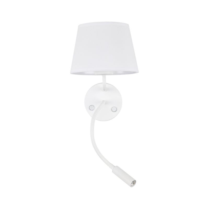 Kinkiet TK Lighting Maja biały 2 źródła E27 + G9 do czytania nad łóżko -1szt.