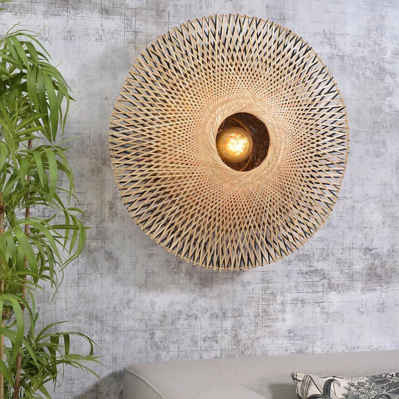 Kinkiet Toolight App1330-1W Boho Beżowy 18X55X55Cm 1Szt