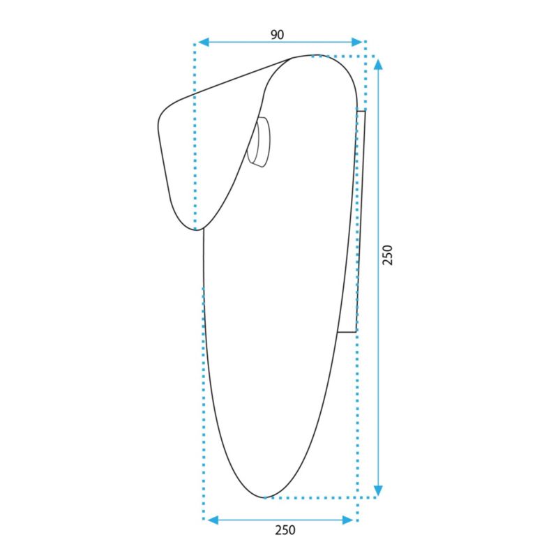 Kinkiet Toolight App1429-W Czarny 9X25X25Cm 1Szt