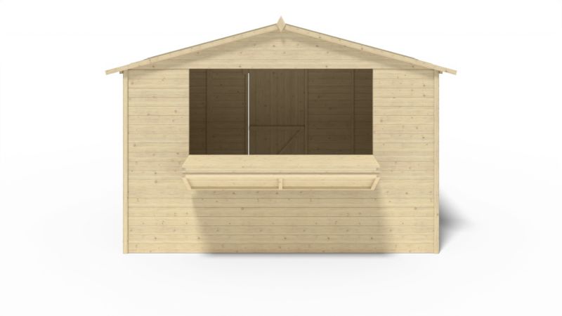 Kiosk domek handlowy ALTANKA 5,72 m2 - 3,11x1,84 m - 19 mm, drewniany, 1szt.