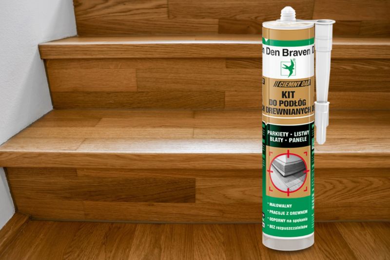 Kit do parkietu Den Braven 280 ml ciemny dąb