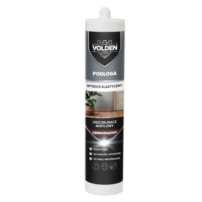 Kit do parkietu Volden Parki akrylowy 280 ml ciemny brązowy