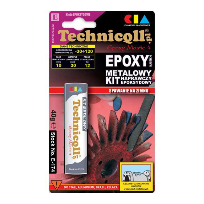 Kit Technicqll metalowy epoksydowy 40 g