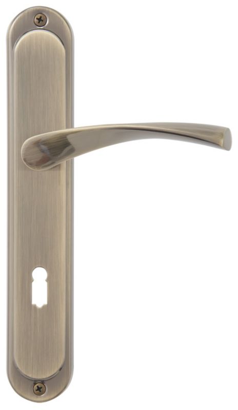 Klamka drzwiowa Ambition Febe Bis 72 mm na klucz patyna