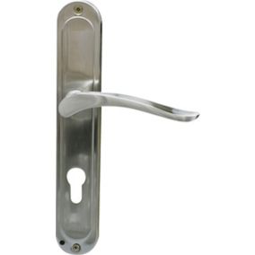 Klamka drzwiowa Gato Balen 72 mm na klucz nikiel szczotkowany