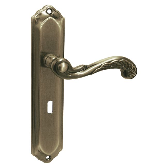 Klamka drzwiowa Kuchinox Retro długi szyld na klucz ZnAl
