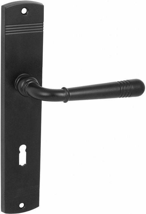 Klamka drzwiowa Loft na klucz czarna