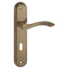 Klamka drzwiowa Metalbud Artemida 72 mm na klucz patyna