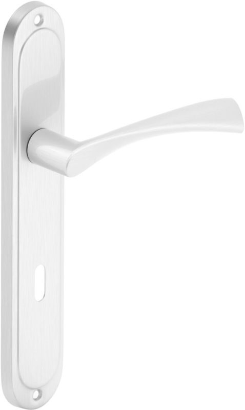 Klamka drzwiowa Metalbud Diana 72 mm na klucz nikiel