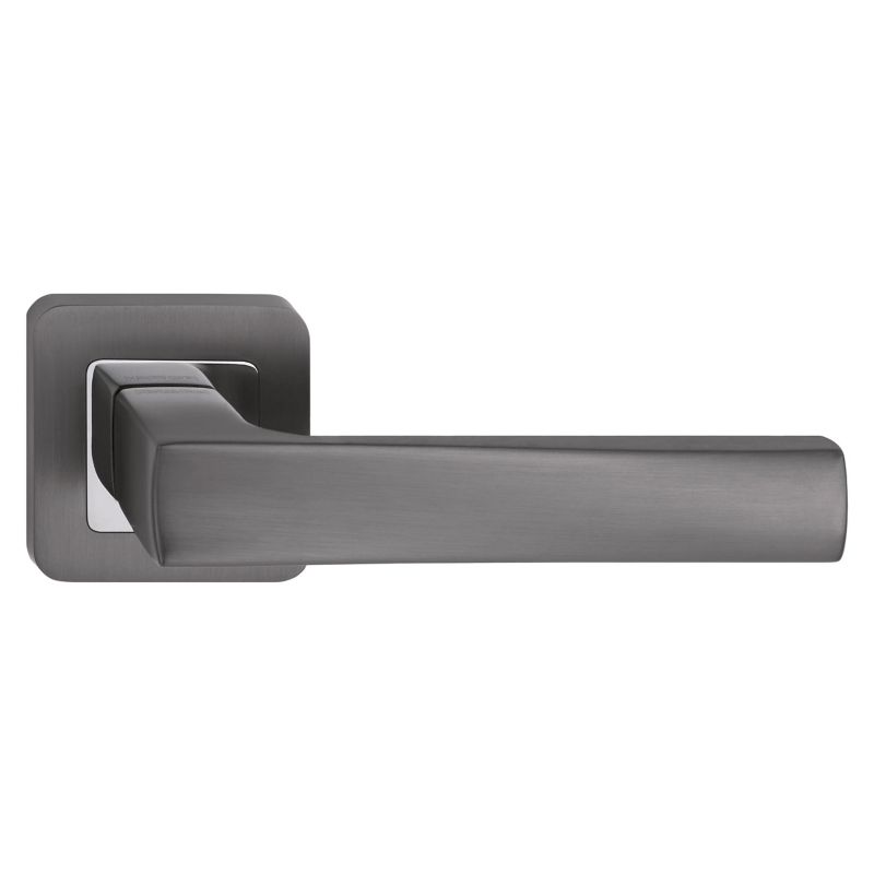 Klamka drzwiowa Metalbud Euforia kwadratowy szyld grafit/chrom