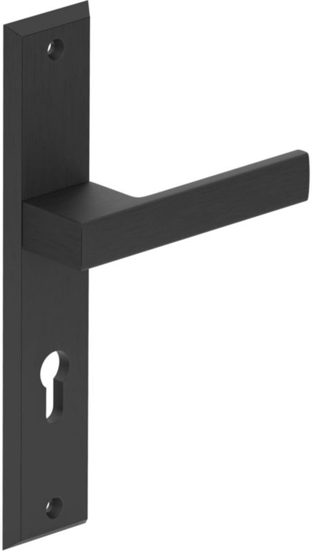 Klamka drzwiowa Metalbud Total 72 mm Yale na wkładkę czarna