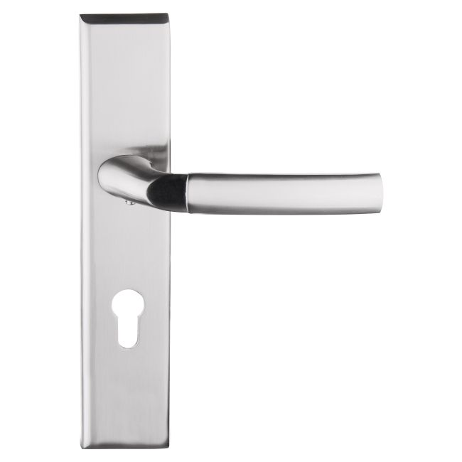 Klamka drzwiowa Metalbud Zeus 72 mm Yale prawa nikiel