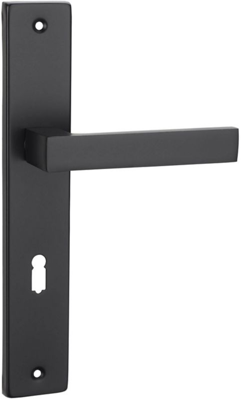 Klamka drzwiowa Qubik długi szyld na klucz