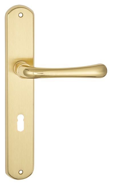 Klamka drzwiowa Schaffner Gaja 72 mm na klucz mosiądz