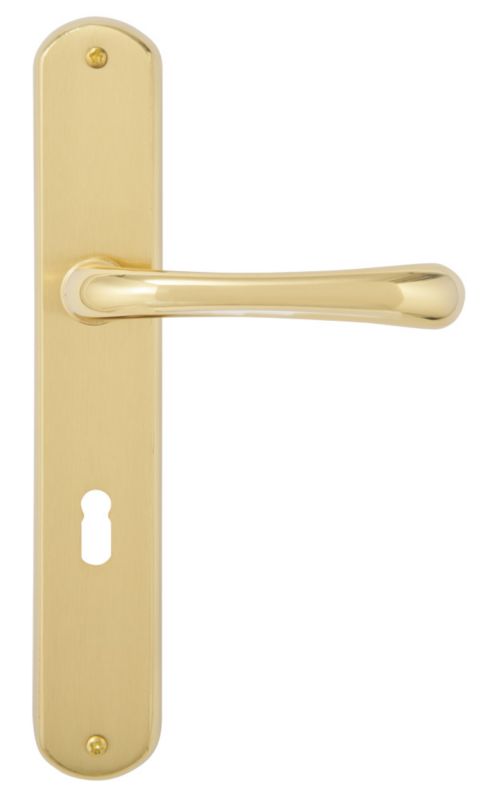 Klamka drzwiowa Schaffner Gaja 72 mm na klucz mosiądz