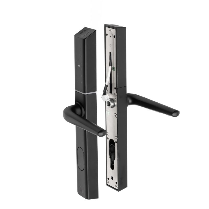 Klamka elektroniczna PSG COLIBRI - czarna, regulowany rozstaw, Bluetooth, Wi-Fi, Smart Life (Tuya) 1 szt.