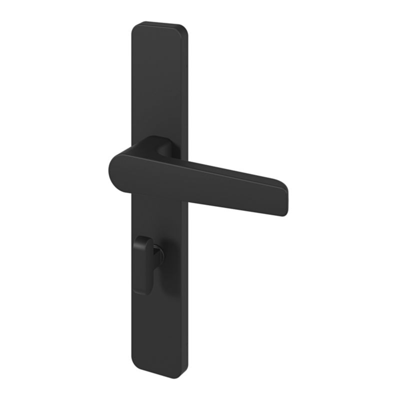 Klamka GoodHome Robust 54 mm szyld WC czarny mat
