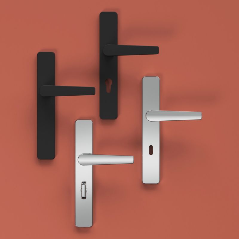 Klamka GoodHome Robust szyld WC polerowany chrom