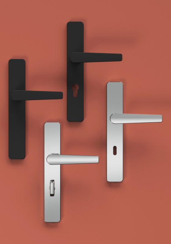 Klamka GoodHome Robust szyld WC polerowany chrom