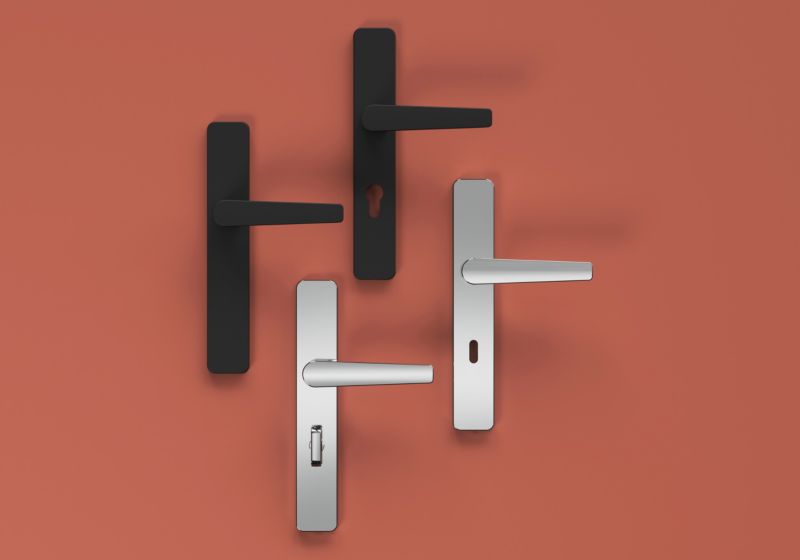 Klamka GoodHome Robust szyld WC polerowany chrom