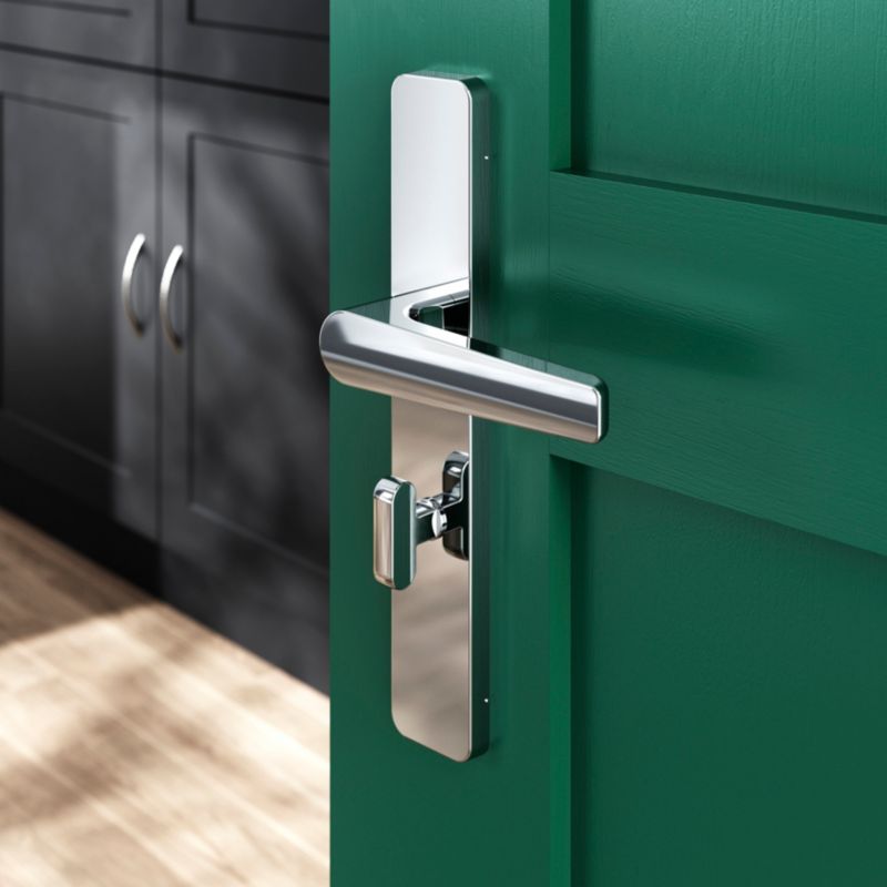 Klamka GoodHome Robust szyld WC polerowany chrom