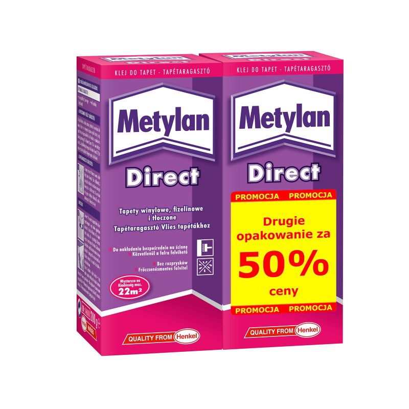 Klej do tapet Metylan Direct 200 g drugi za 50%