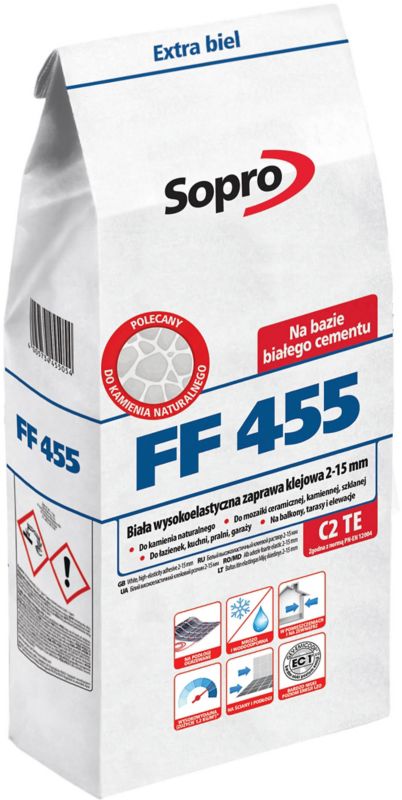 Klej elastyczny do mozaiki Sopro FF455 5 kg biały