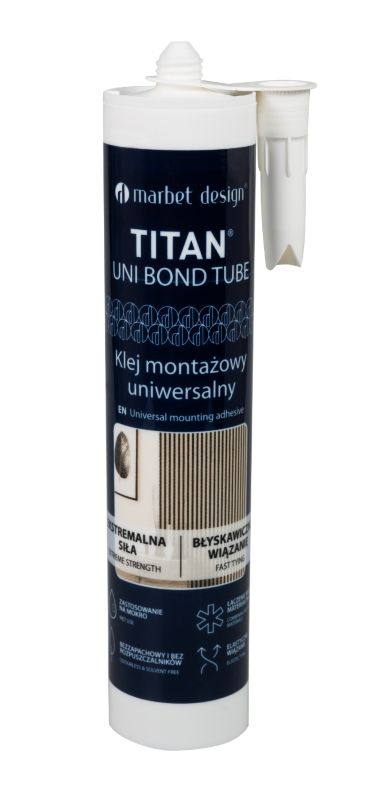 Klej montażowy Marbet Design jednokomponentowy TITAN UNI BOND TUBE 290 ml