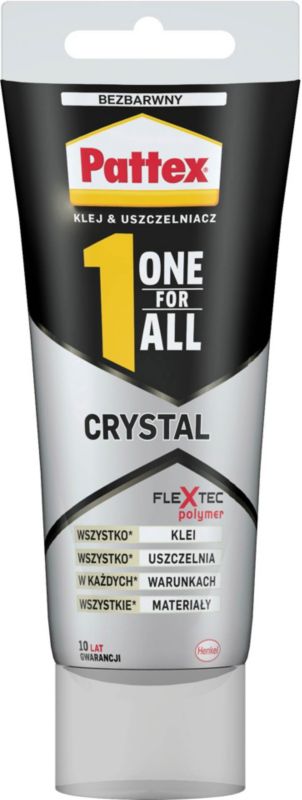 Klej montażowy Pattex One For All Crystal 80 ml