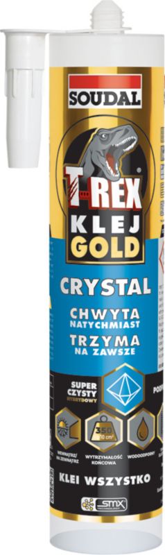 Klej montażowy Soudal T-Rex Gold Crystal 290 ml przezroczysty