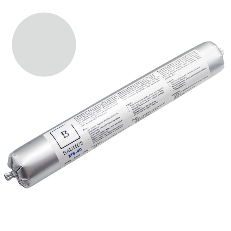 Klej MS40 Bauhus klej uszczelniacz 600 ml  szary 1 szt.