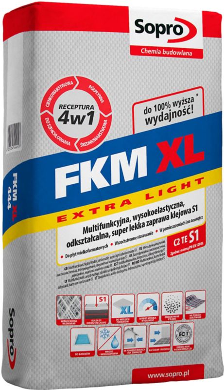 Klej odkształcalny Sopro Ultralekki FKM XL 15 kg