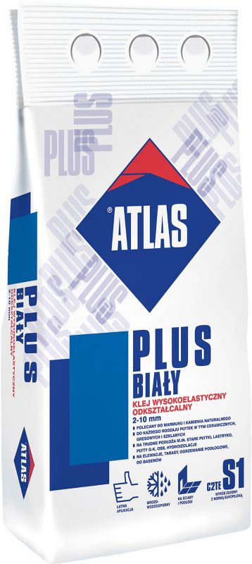 Klej wysokoelastyczny Atlas Plus biały 5 kg