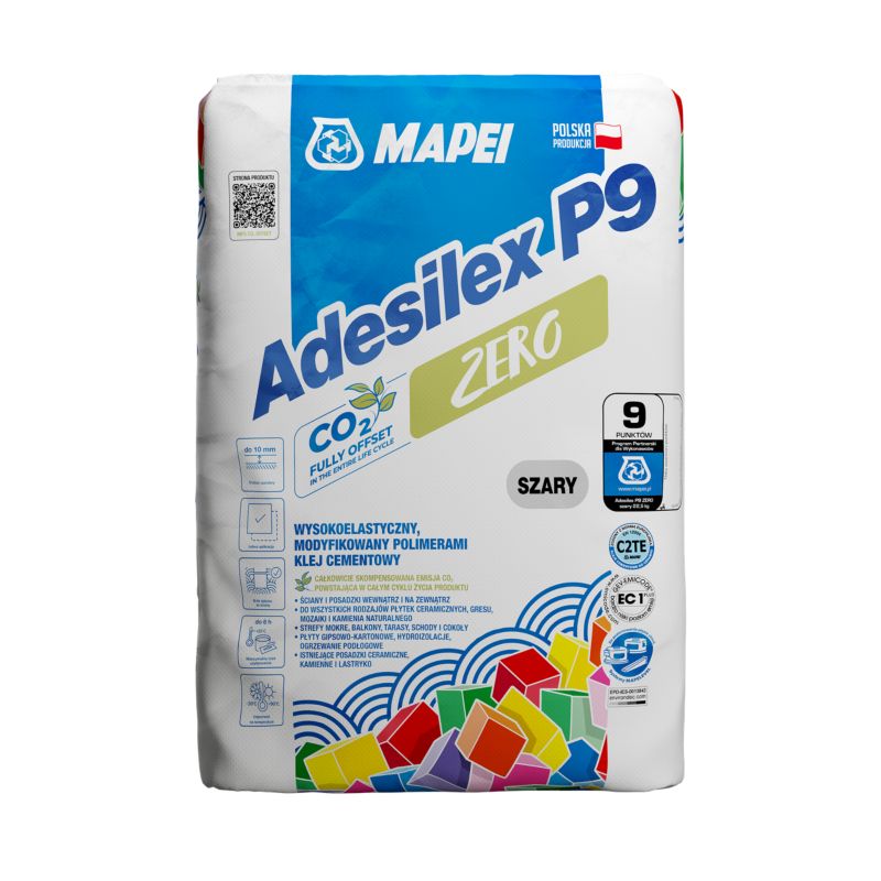 Klej wysokoelastyczny Mapei Adesilex P9 zero 22,5 kg szary