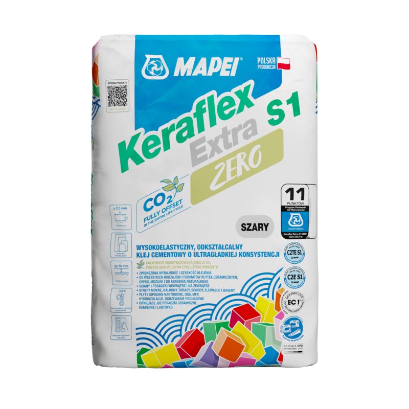 Klej wysokoelastyczny Mapei Kreaflex Extra S1 zero 22,5 kg szary