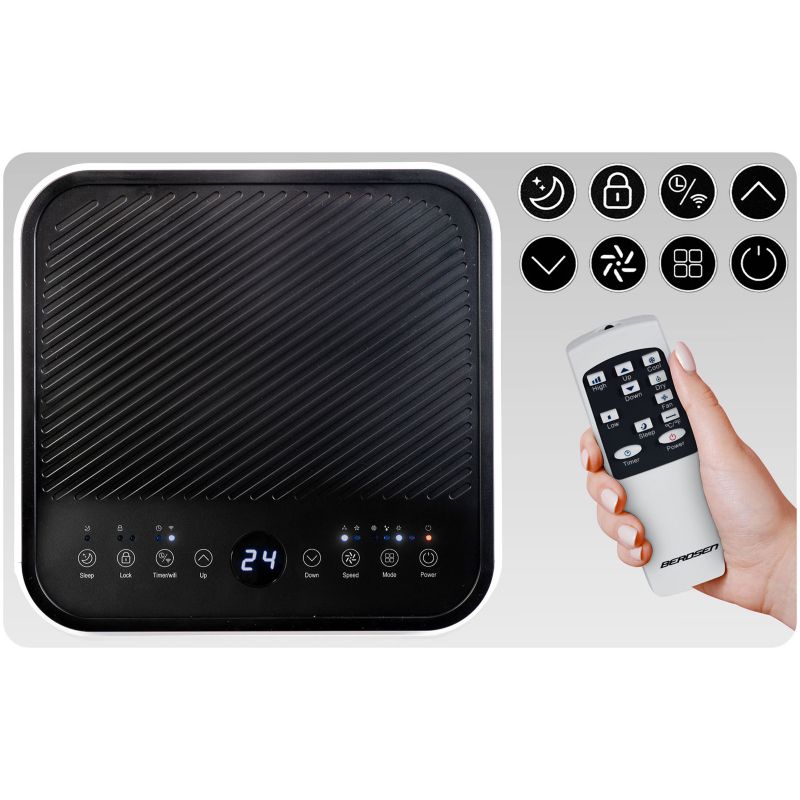 Klimatyzator przenośny Berdsen BD-583 osuszacz 2,6kW 24l/24h 9000BTU WiFi 1szt.