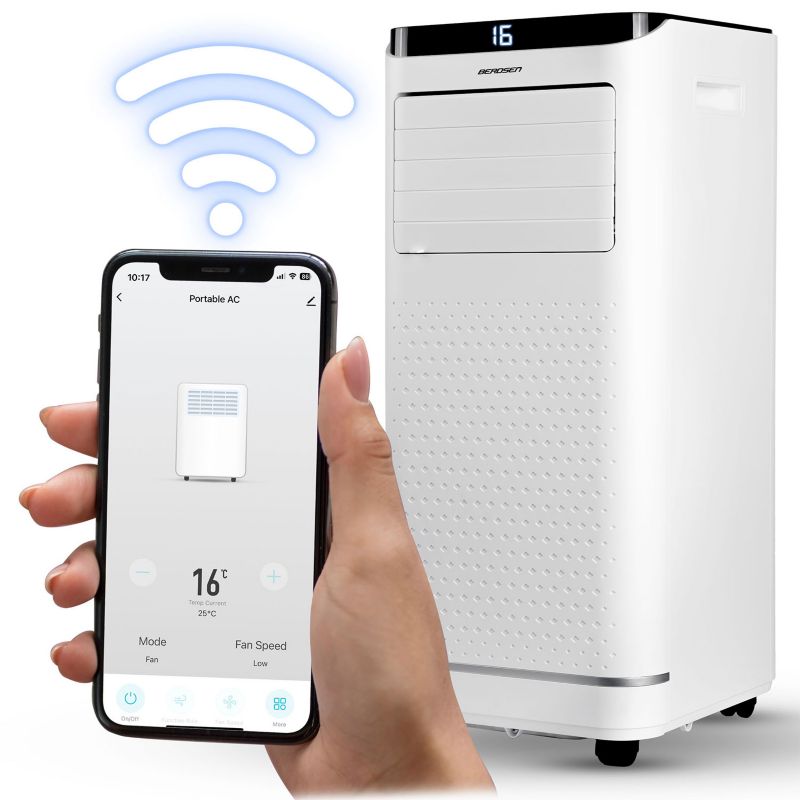 Klimatyzator przenośny Berdsen BD-583 osuszacz 2,6kW 24l/24h 9000BTU WiFi 1szt.