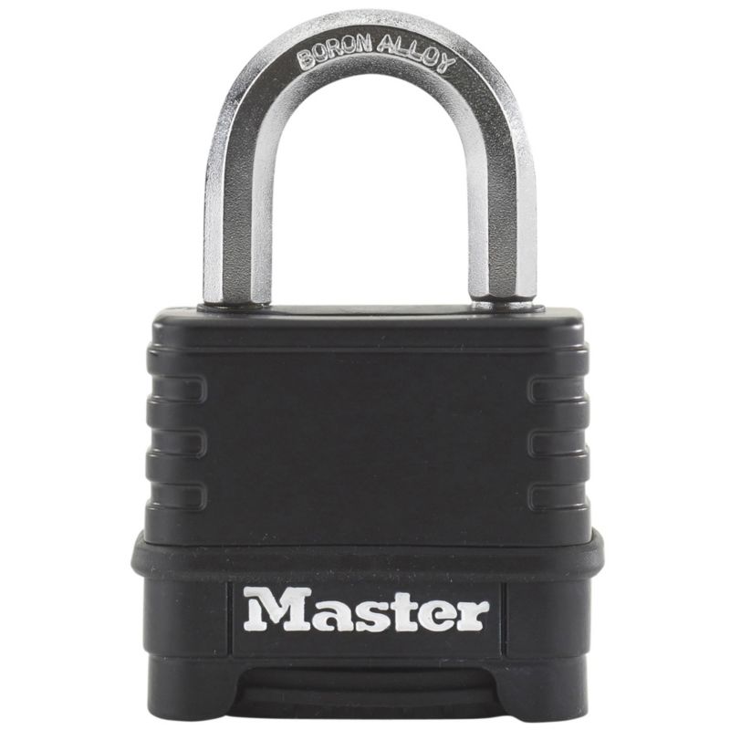 Kłódka laminowana Master Lock 56 mm czarna