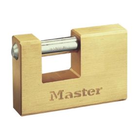 Kłódka trzpieniowa Master Lock 63 mm mosiądz