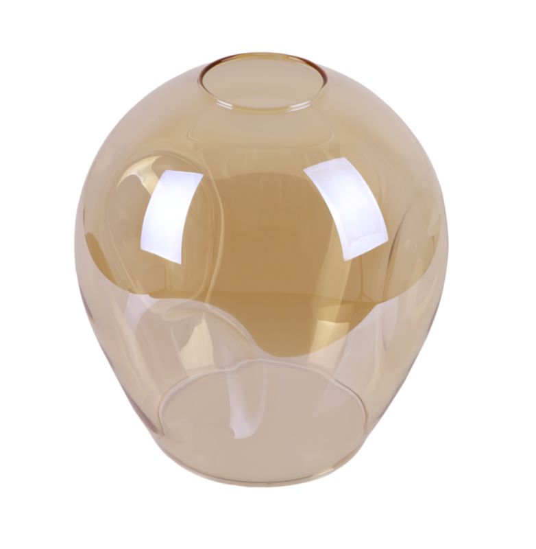 Klosz do lampy wiszącej Light Home LH Praga E27 miodowy szklany 14x16cm 1szt.