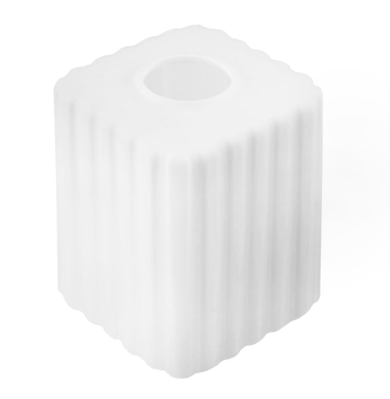 Klosz do lampy wiszącej Light Home LH Riffle E27 biały szklany 10x12cm 1szt.