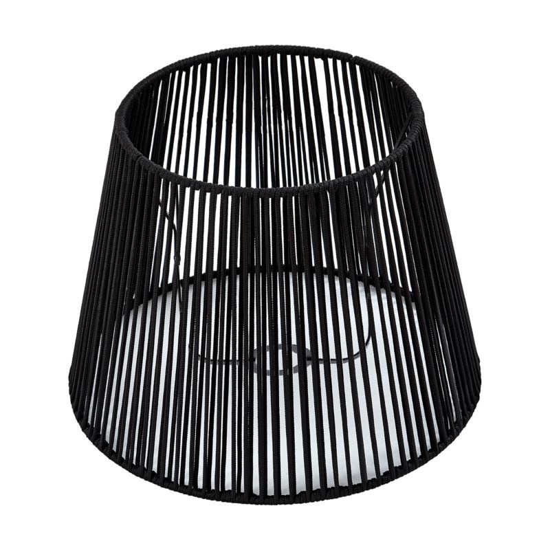 Klosz Qazqa Jayla Shade czarny 40x40x30 cm IP54 1 szt