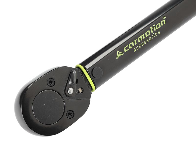 Klucz dynamometryczny, Carmotion, 28-210 Nm, 1/2" + nasadki 17, 19 i 21 mm + przedłużka 125 mm, certyfikat kalibracji, 1 szt.