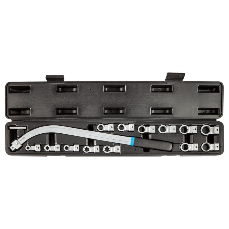 Klucz NEO TOOLS do demontażu napinaczy z wymiennymi końcówkami - zestaw  14 szt. 1 kpl