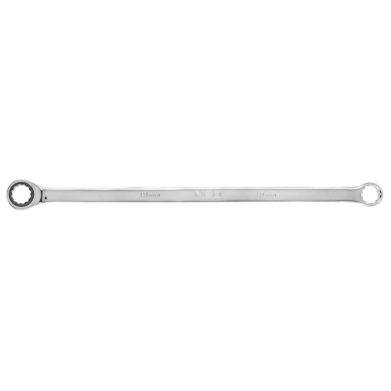 Klucz oczkowy NEO TOOLS dwustronny z grzechotką, długi 19 mm 1 szt