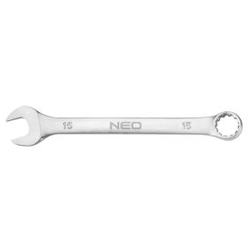 Klucz płasko-oczkowy NEO TOOLS 15 x 190 mm wykończenie satynowe 1 szt.